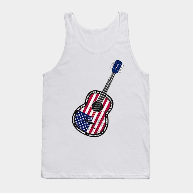 One Star Guitar, Music Lives In Me Tank Top by onestarguitar